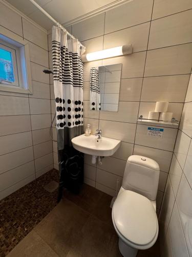 Et badeværelse på Ustedalen Lodge, Appartement 1