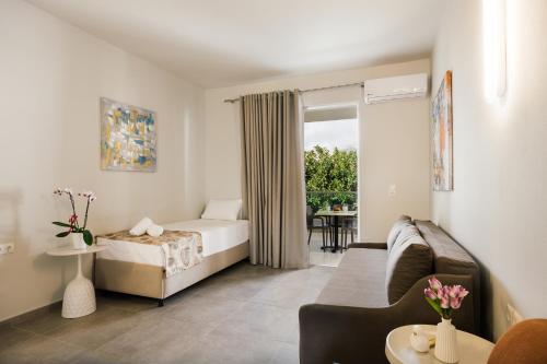 Ένα ή περισσότερα κρεβάτια σε δωμάτιο στο Costas & Chrysoula 