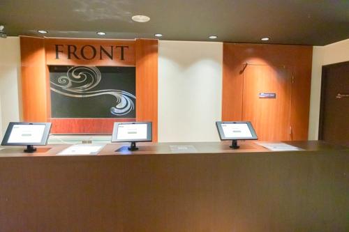 Ο χώρος του λόμπι ή της ρεσεψιόν στο Hotel Rima chocolat