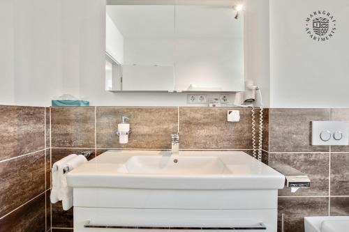 Ένα μπάνιο στο Markgraf Apartments Haus 3