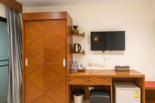 Kuchyň nebo kuchyňský kout v ubytování Prisha Inn