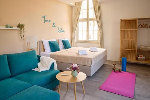 Ένα ή περισσότερα κρεβάτια σε δωμάτιο στο Come Stay Relax Apartment für bis zu 6 Personen - Parkplatz - WLAN - Homeoffice