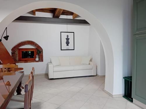 Χώρος καθιστικού στο Casa Chiasso