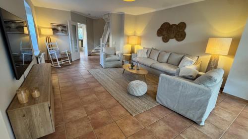 Χώρος καθιστικού στο NEU Hütthus Ferienhaus in Timmendorfer Strand