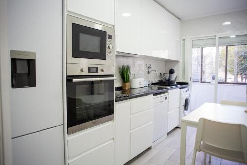 Η κουζίνα ή μικρή κουζίνα στο Just4u Apartment
