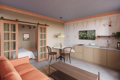 Posezení v ubytování Bellflower - Cozy One Bedroom Villa at Petite Acres