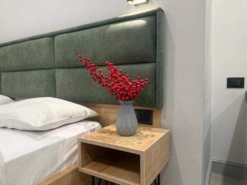 Ένα ή περισσότερα κρεβάτια σε δωμάτιο στο Апарт-отель Nine Rooms