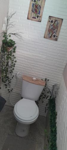 Ванная комната в Fagundes Hostel 2 Itaipuaçu