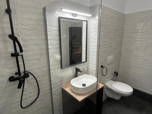 Koupelna v ubytování BB Central Apartments