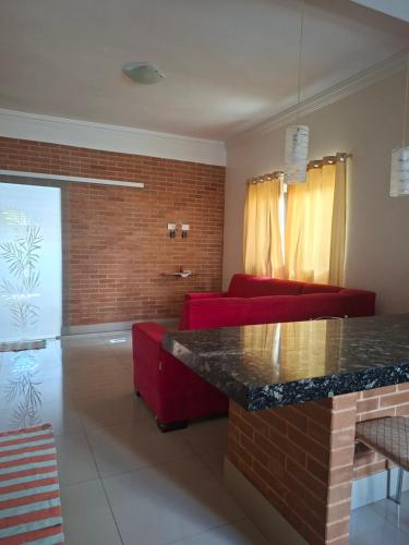 Χώρος καθιστικού στο Cantinho Abençoado