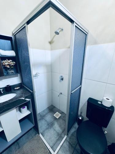 Bilik mandi di Coqueto y cómodo Duplex