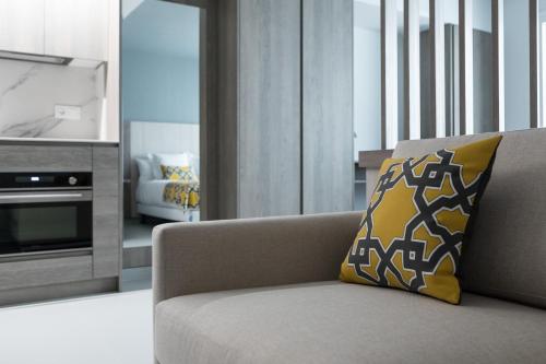 Kuchyň nebo kuchyňský kout v ubytování Dobo Madrid Las Torres