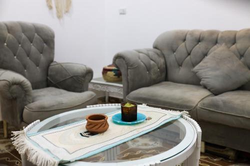 Χώρος καθιστικού στο Akhet House