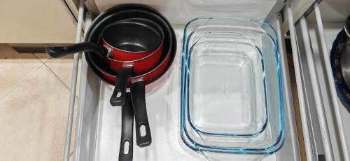 a kitchen utensils are sitting in a drawer at marina1 in Agadir
