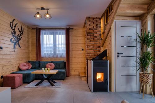 Χώρος καθιστικού στο Domek na Wzgórzu