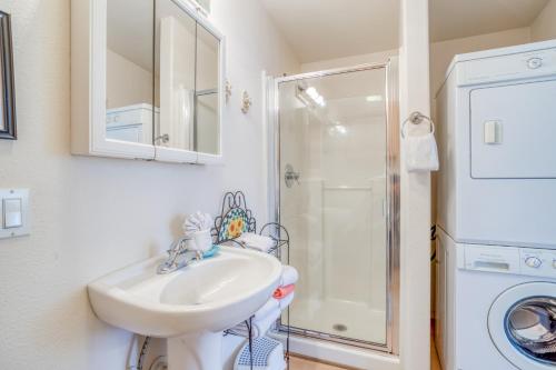 Ένα μπάνιο στο Amandas Cottage