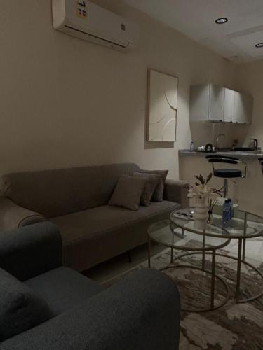 Zona de estar de diva suite نزل