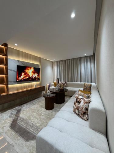 Posezení v ubytování Apartment City Center Hilton Tanger