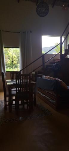 En eller flere senge i et værelse på Casa Mirante da Serra