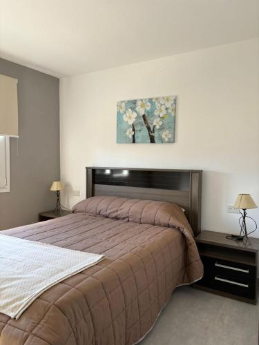 Ένα ή περισσότερα κρεβάτια σε δωμάτιο στο Villa las Marias