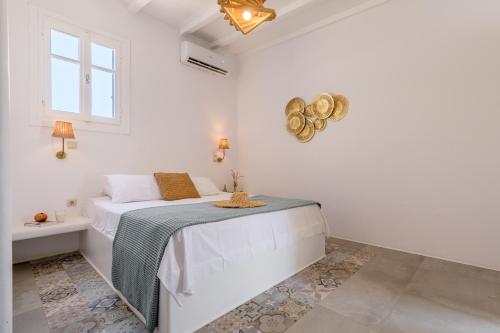 Ένα ή περισσότερα κρεβάτια σε δωμάτιο στο Manolis And Filio Home -By The Sea