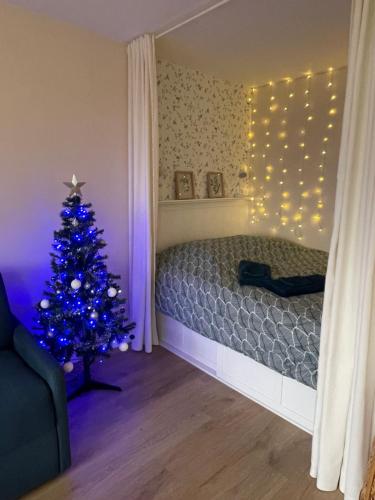 Ένα ή περισσότερα κρεβάτια σε δωμάτιο στο Cozy appart between Paris & Disney