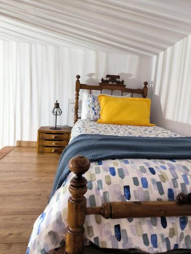 En eller flere senge i et værelse på Villa Castillo Lomo Algodones