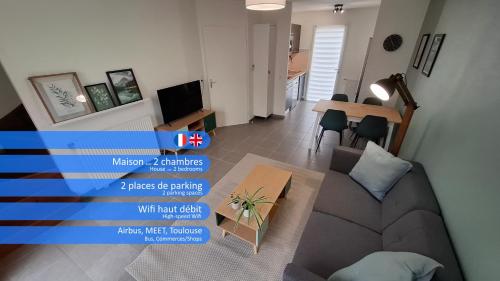 Pleasant 2 bedroom house - 2 parking spaces