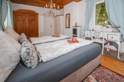 Χώρος καθιστικού στο Müllers Ferienhaus Salzburgerland