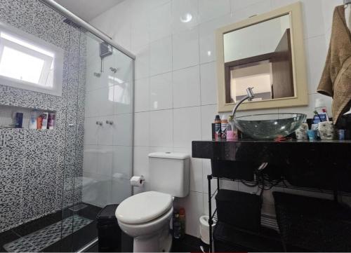 Ένα μπάνιο στο Casa Aconchegante Praia do Arpoador