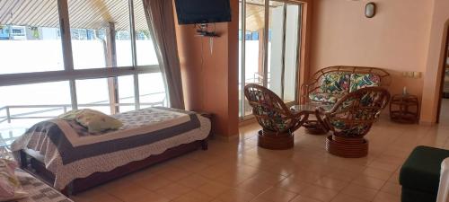 Et opholdsområde på Apartamento en Rodadero - Playa Salguero - frente al mar