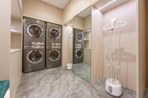 Koupelna v ubytování Dalian Zhongshan Square Seaview Meilun Hotel