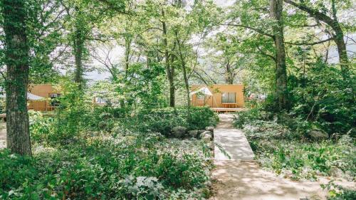 Κήπος έξω από το Snow Peak LAND STATION HAKUBA - Vacation STAY 12869v