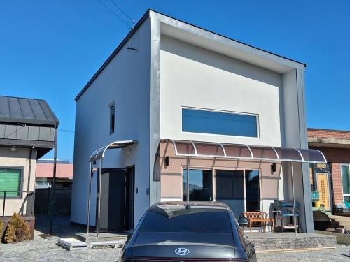 Bygningen som pensionatet ligger i