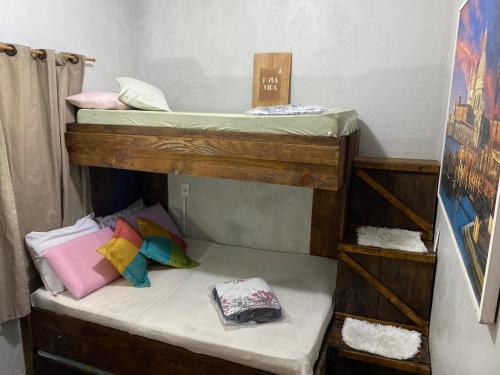 Letto o letti in una camera di Hostel Paraíso Embaú