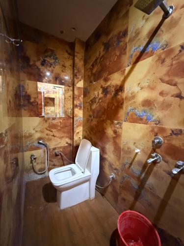 Koupelna v ubytování Vedic Villa