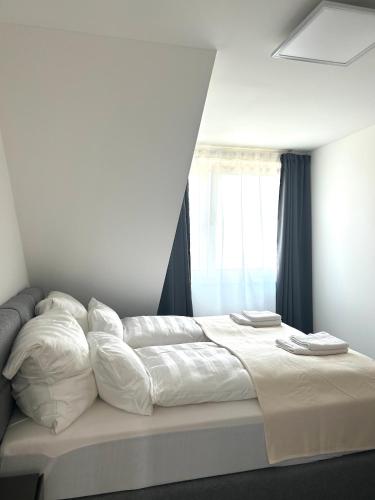 Ένα ή περισσότερα κρεβάτια σε δωμάτιο στο Apartment Bamberg mit Balkon, Gratis-Parkplatz