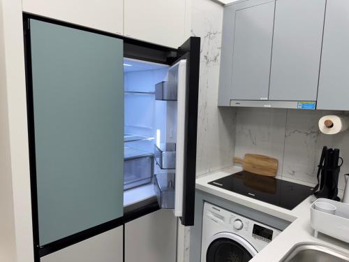 Kuchyň nebo kuchyňský kout v ubytování Brill Urban Homes