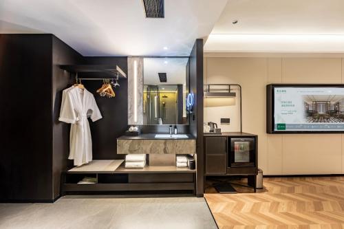 Koupelna v ubytování Meilun Hotel, Longhu Financial Island, Zhengzhou