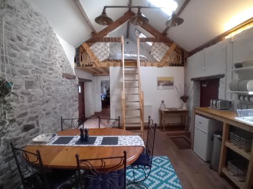 Kuchyň nebo kuchyňský kout v ubytování The Barn Square Island