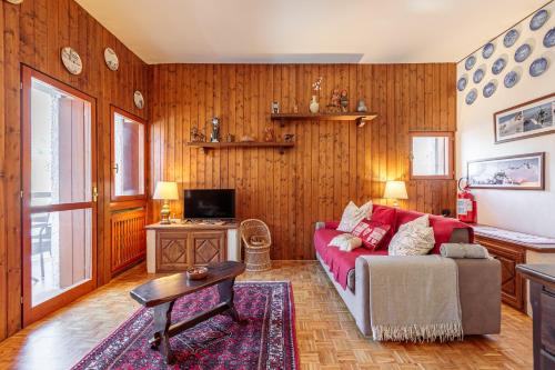 Μια τηλεόραση ή/και κέντρο ψυχαγωγίας στο Monte Rosa Ski Apartment