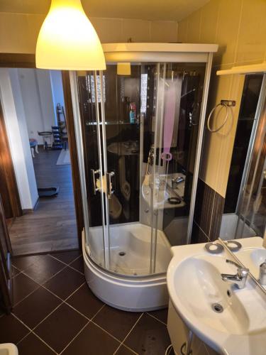 Koupelna v ubytování Raisa House