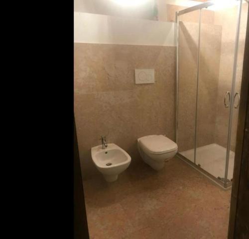 La Cantinetta في سان بيترو في كاريانو: حمام مع مرحاض ومغسلة ودش