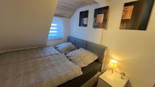 Postel nebo postele na pokoji v ubytování D1 - Klein aber fein