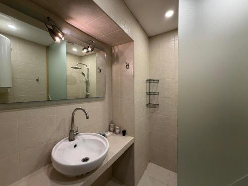 Et badeværelse på Sahil apart