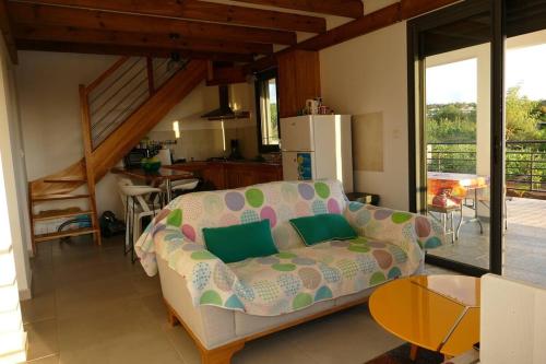 Χώρος καθιστικού στο TI KAZ COCO Mignonne tite kaz chaleureuse