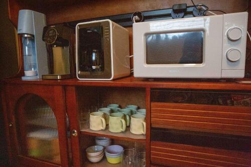 Η κουζίνα ή μικρή κουζίνα στο 午木Wunu民宿