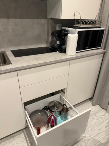 Η κουζίνα ή μικρή κουζίνα στο Premium Studio