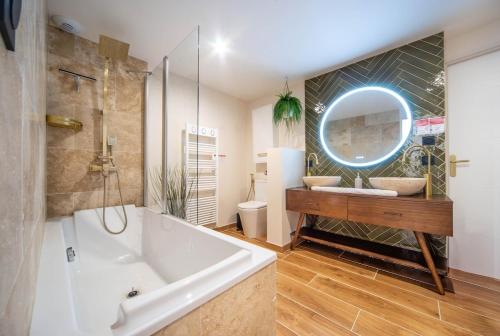 Et badeværelse på Chalon Hacienda