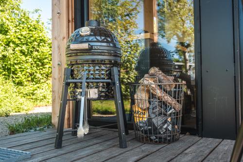 Equipo para parrilladas disponible en el chalet de montaña